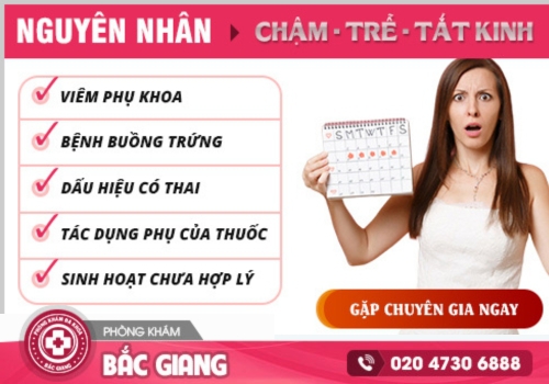 Những nguyên nhân trễ kinh thường gặp. trễ kinh ra huyết trắng sữa
