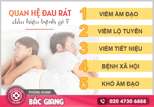 Tình trạng quan hệ đau rát xảy ra do nhiều nguyên nhân khác nhau. quan hệ đau rát
